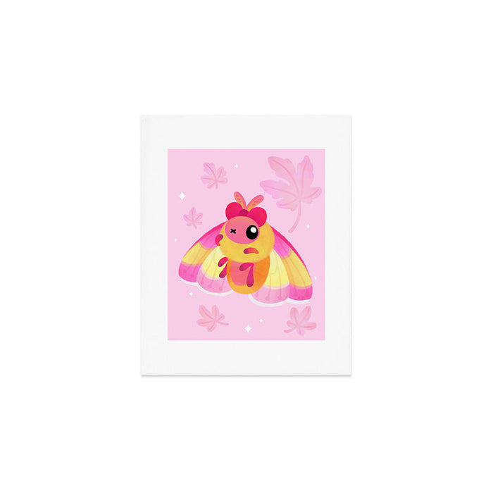 Rosy Maple Moth Art Print Gallery Image 1
