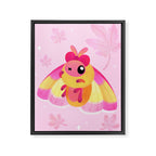 Rosy Maple Moth Framed Canvas Print Gallery Image 6