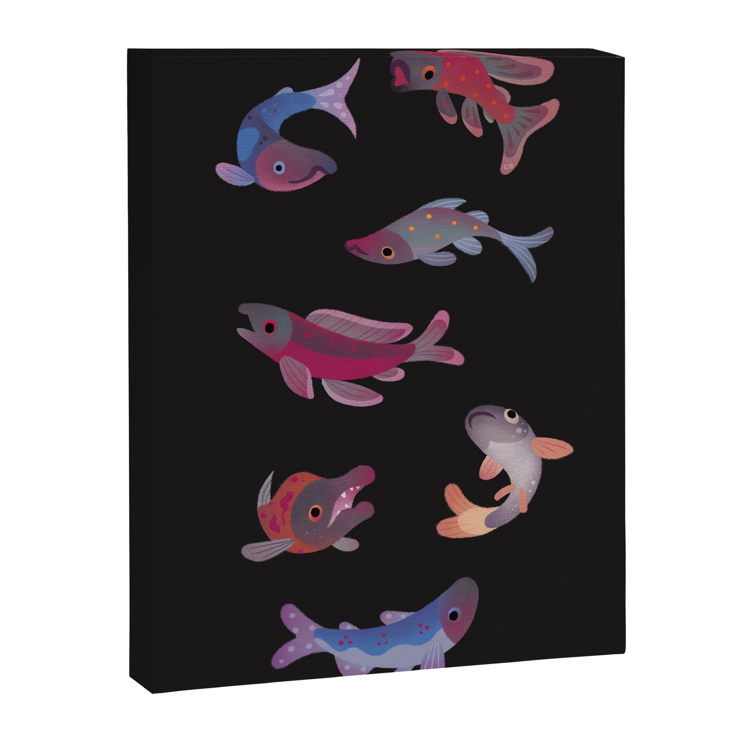 Salmon - dark Canvas Print Gallery Image 6