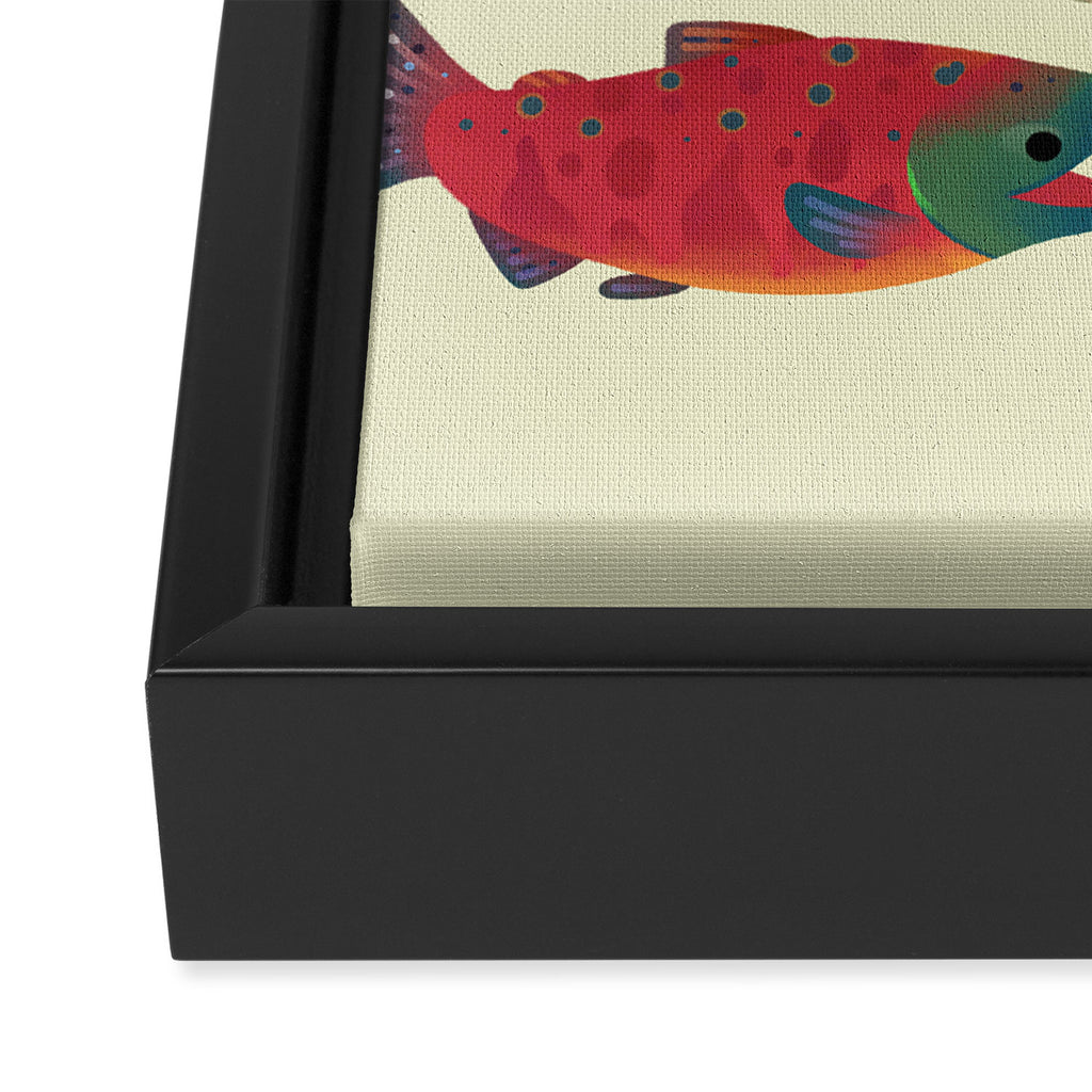 Salmon day Framed Canvas Print Gallery Image 3