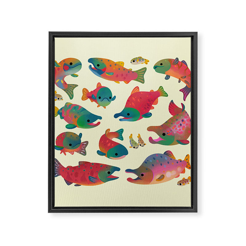 Salmon day Framed Canvas Print Gallery Image 8