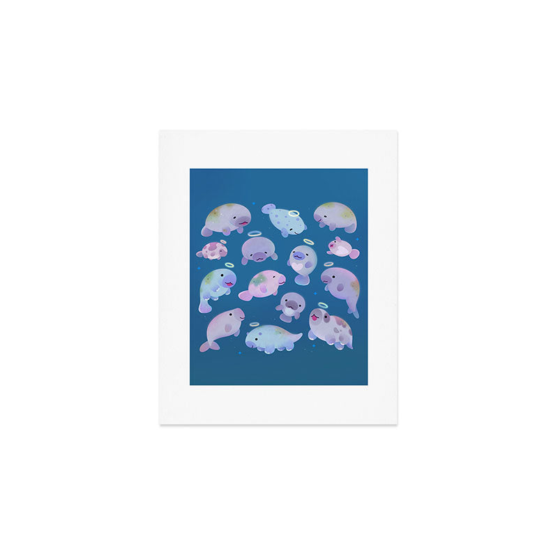 Sea cow (Sirenians) Art Print Gallery Image 1