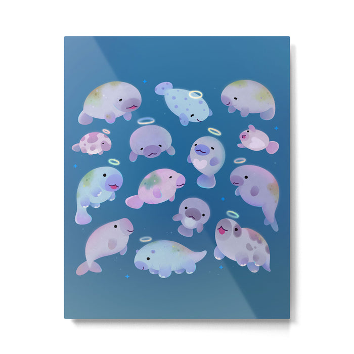 Sea cow (Sirenians) Metal Print Gallery Image 1