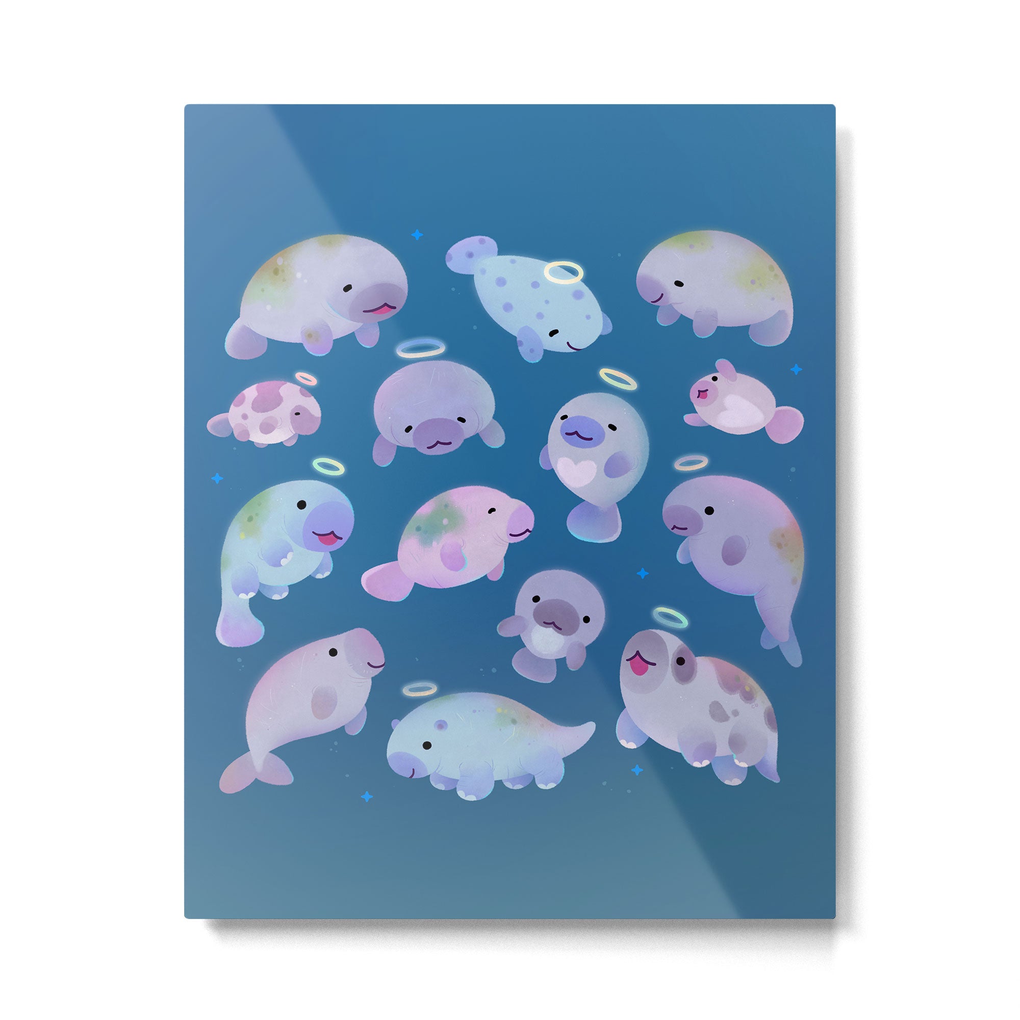 Sea cow (Sirenians) Metal Print Gallery Image 6