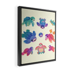 Sea turtle - bright Framed Canvas Print Gallery Image 2