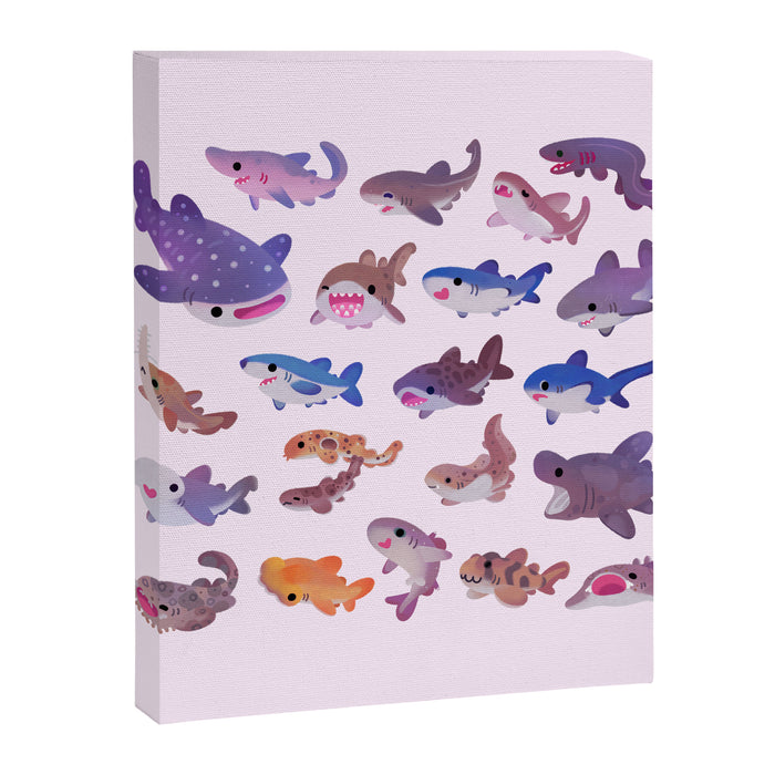 Shark day - pastel Canvas Print Gallery Image 1