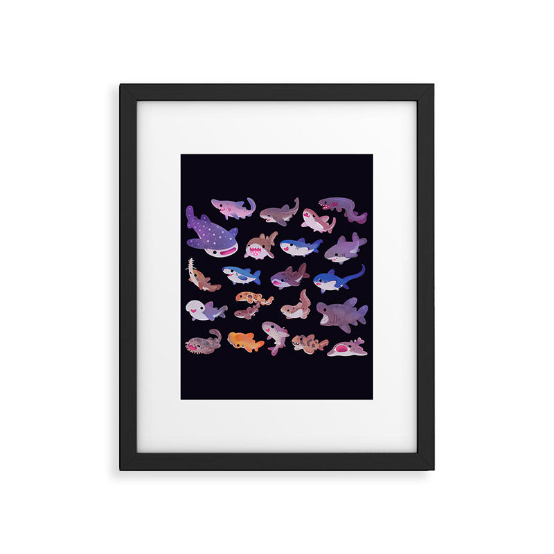 Shark day Framed Art Print Gallery Image 5