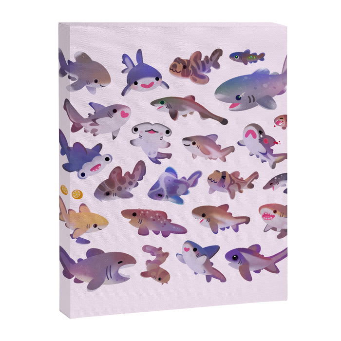 Shark day2 - bright Canvas Print Gallery Image 1