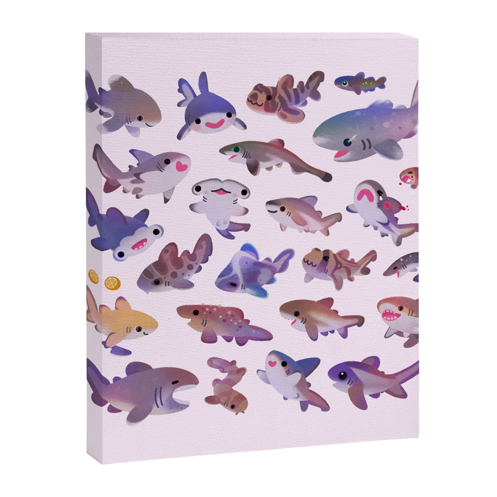Shark day2 - bright Canvas Print Gallery Image 6