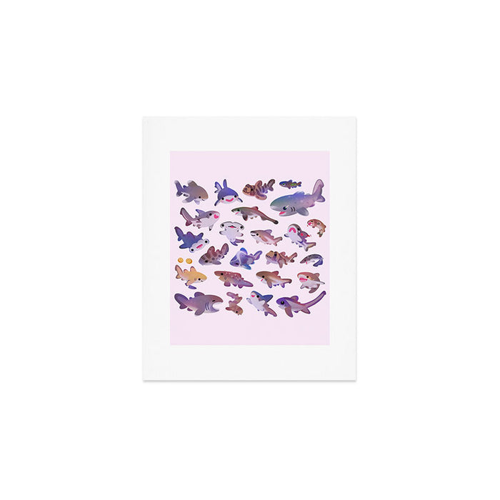 Shark day2 - bright Art Print Gallery Image 1