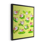 Shy shrimp and moss Framed Canvas Print Gallery Image 2