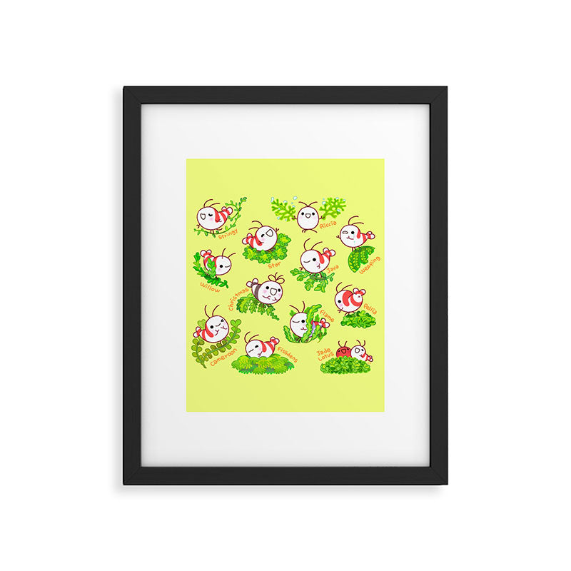 Shy shrimp and moss Framed Art Print Gallery Image 6