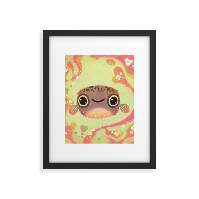 Smiling puffer Framed Art Print Gallery Image 6