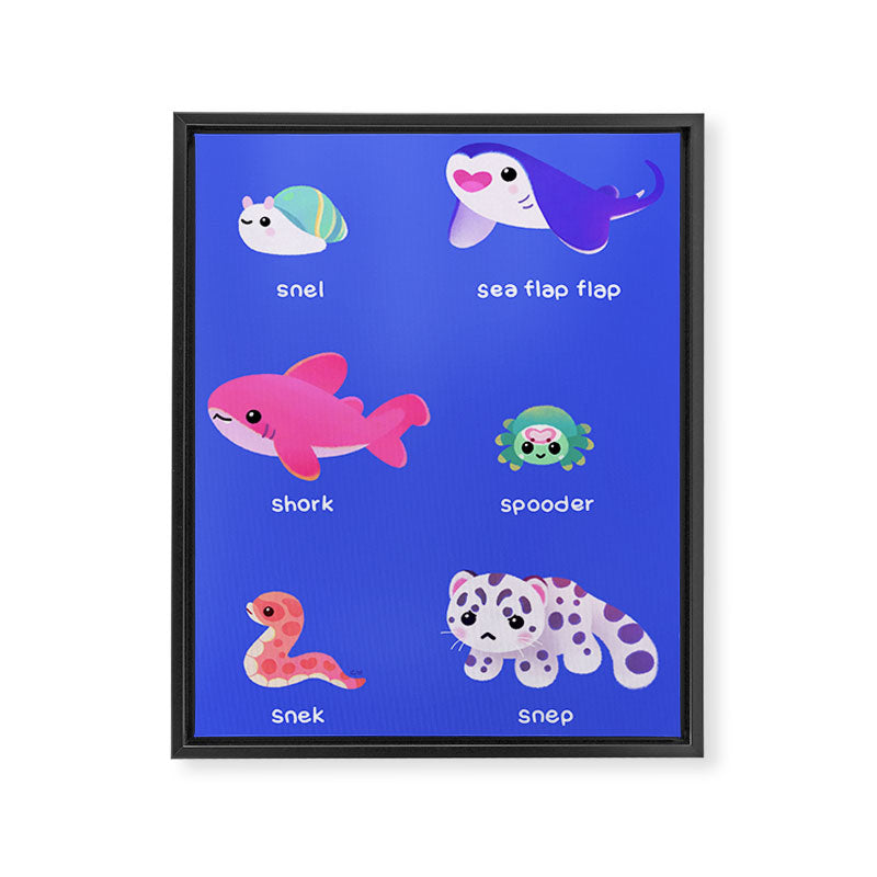 smol frens Framed Canvas Print Gallery Image 6