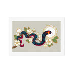 Snake and flowers 2 Art Print Gallery Image 1