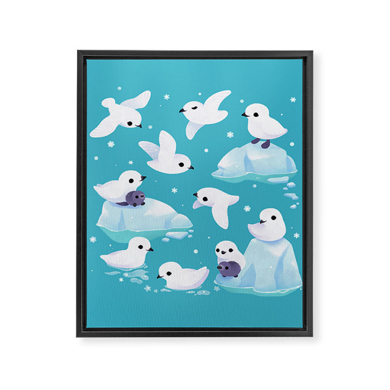 Snow petrel Framed Canvas Print Gallery Image 8