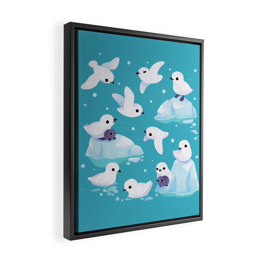 Snow petrel Framed Canvas Print Gallery Image 2