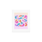 Sour velvet worm and Gummy water bear Art Print Gallery Image 1