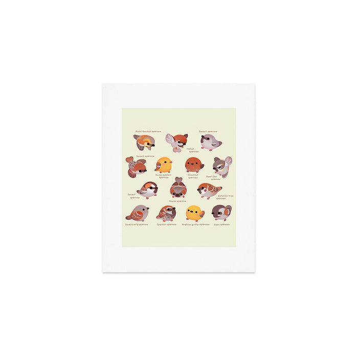 Sparrow (Passer) Art Print Gallery Image 1