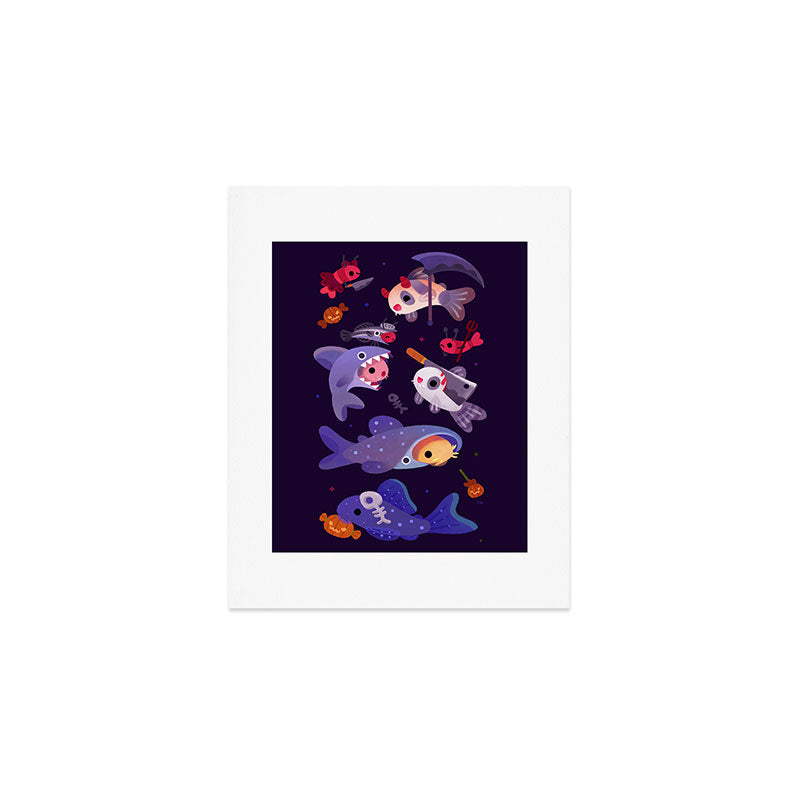 Spooky Cory cats Art Print Gallery Image 1