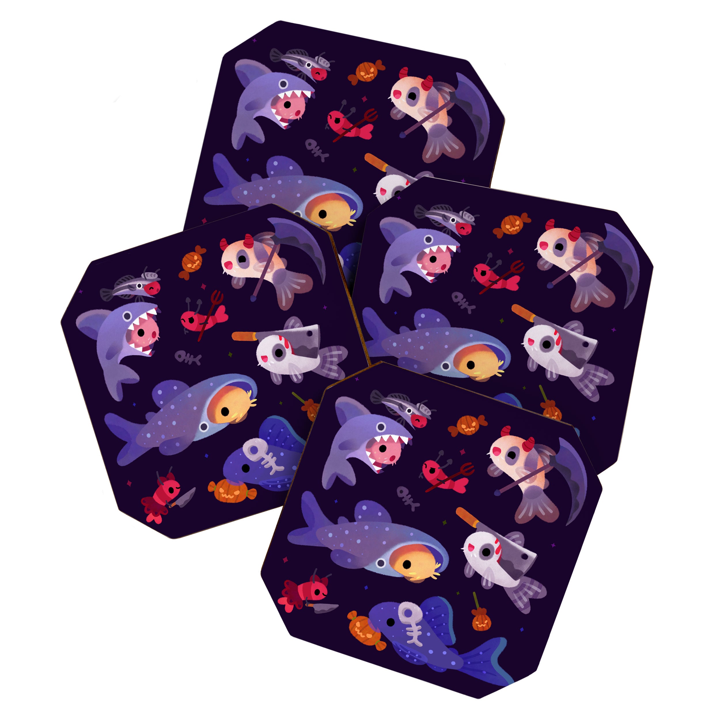 Spooky Cory cats Coaster Gallery Image 1