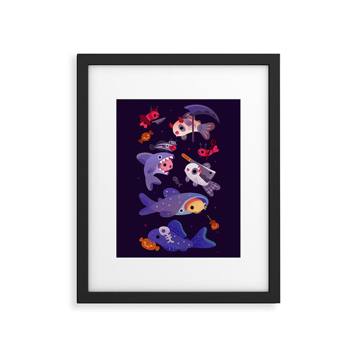 Spooky Cory cats Framed Art Print Gallery Image 1