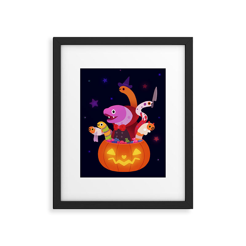 Spooky eels Framed Art Print Gallery Image 5