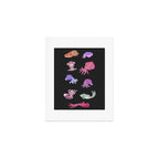 Squids - black Art Print Gallery Image 1