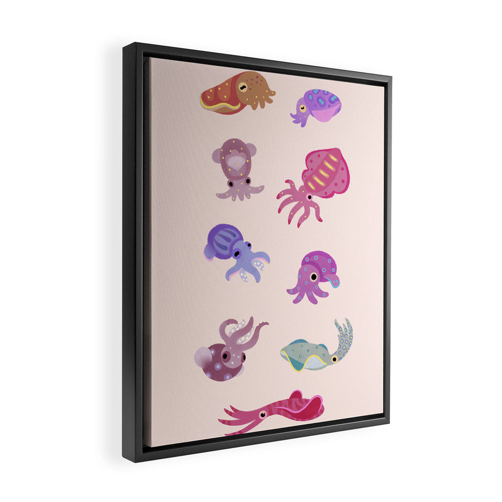Squids Framed Canvas Print Gallery Image 2