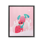 Strawberry poison milk 1 Framed Canvas Print Gallery Image 6
