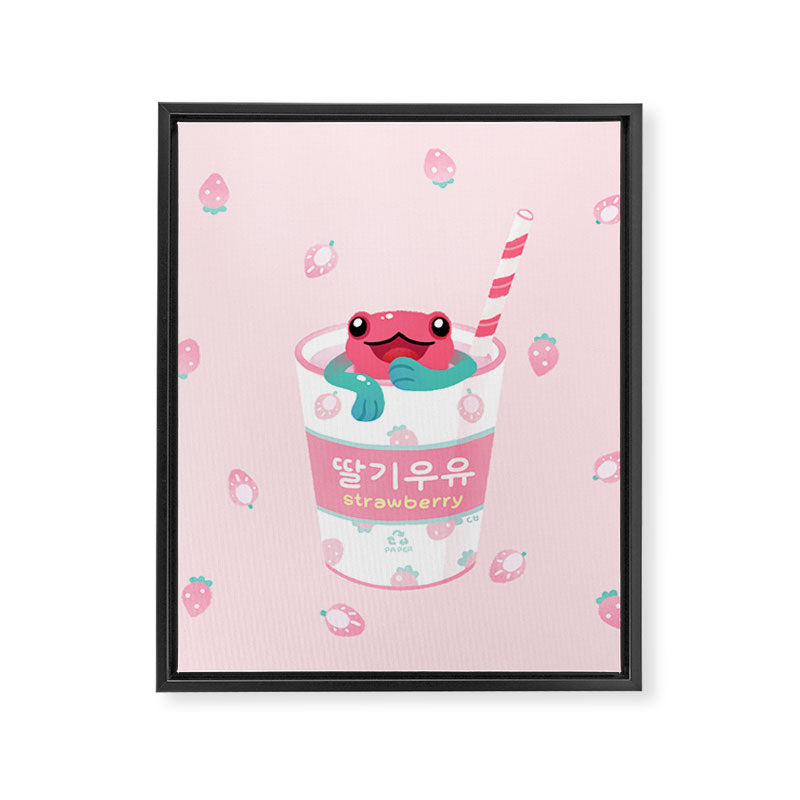 Strawberry poison milk 2 Framed Canvas Print Gallery Image 8