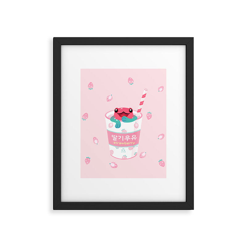 Strawberry poison milk 2 Framed Art Print Gallery Image 6