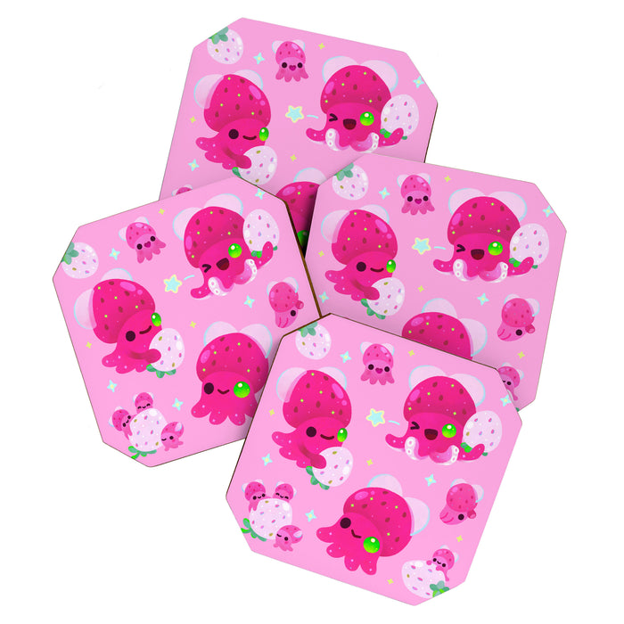 Strawberry squid Coaster Gallery Image 1