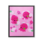 Strawberry squid Framed Canvas Print Gallery Image 8