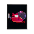 super cute snail Framed Canvas Print Gallery Image 6