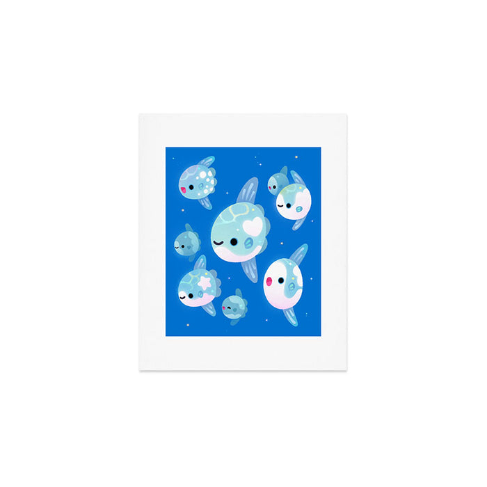 Swimming sunfish Art Print Gallery Image 1