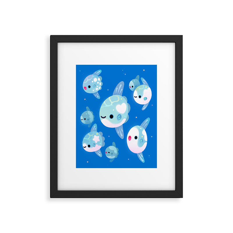 Swimming sunfish Framed Art Print Gallery Image 6