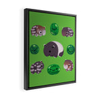 Tapir and baby watermelons Framed Canvas Print Gallery Image 2