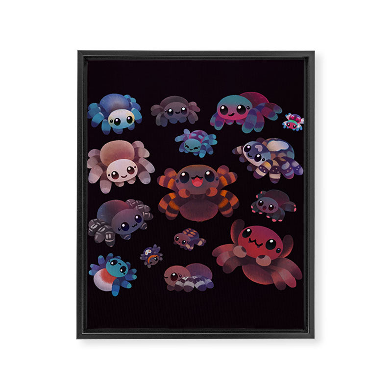 Tarantulas - dark Framed Canvas Print Gallery Image 6