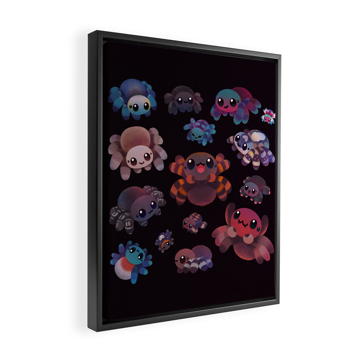 Tarantulas - dark Framed Canvas Print Gallery Image 2