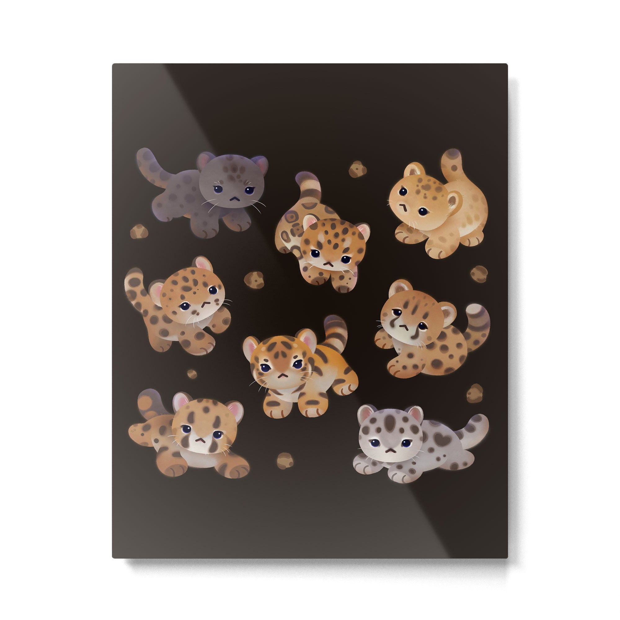 The year of big cat cubs - dark Metal Print Gallery Image 6