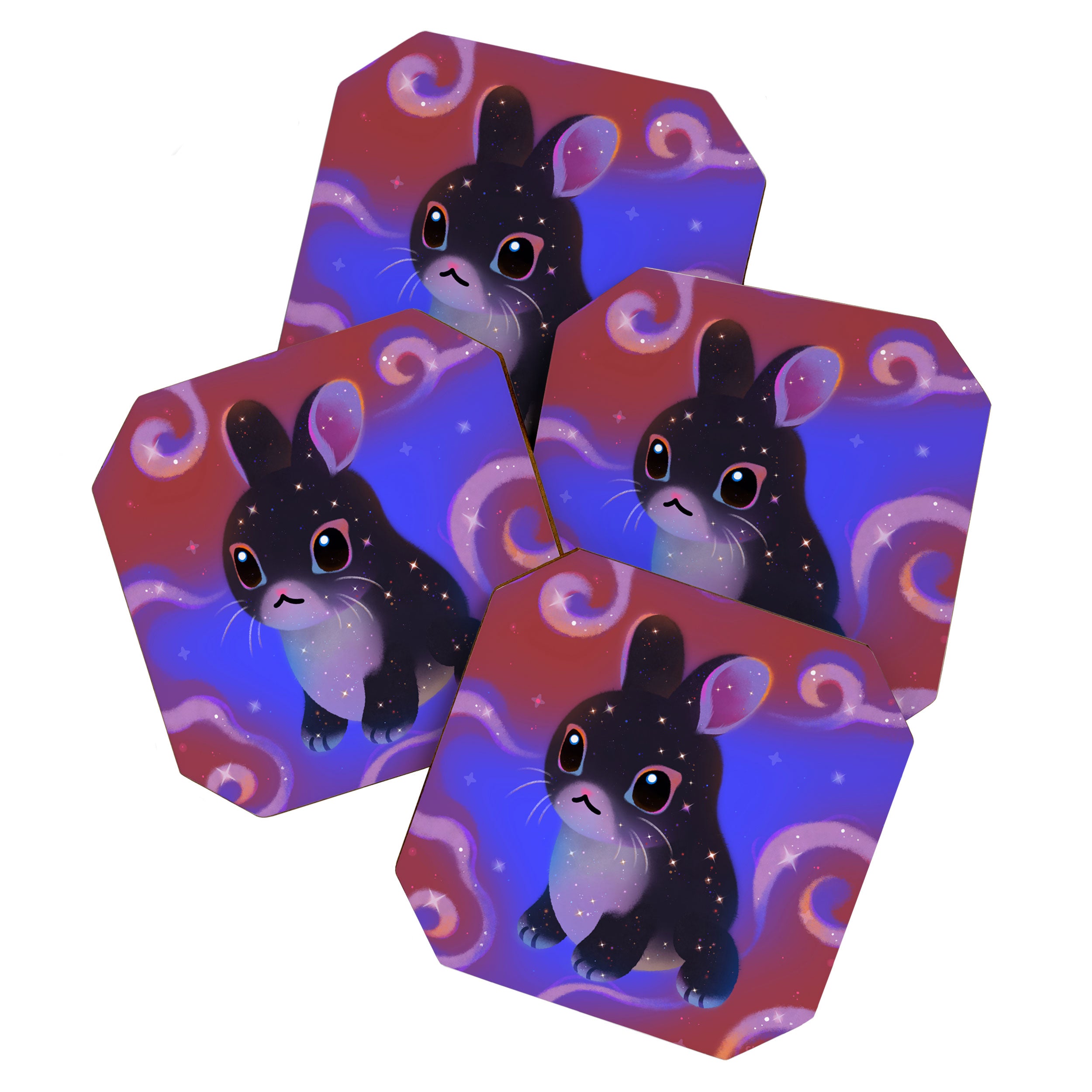 The year of black rabbit Coaster Gallery Image 1