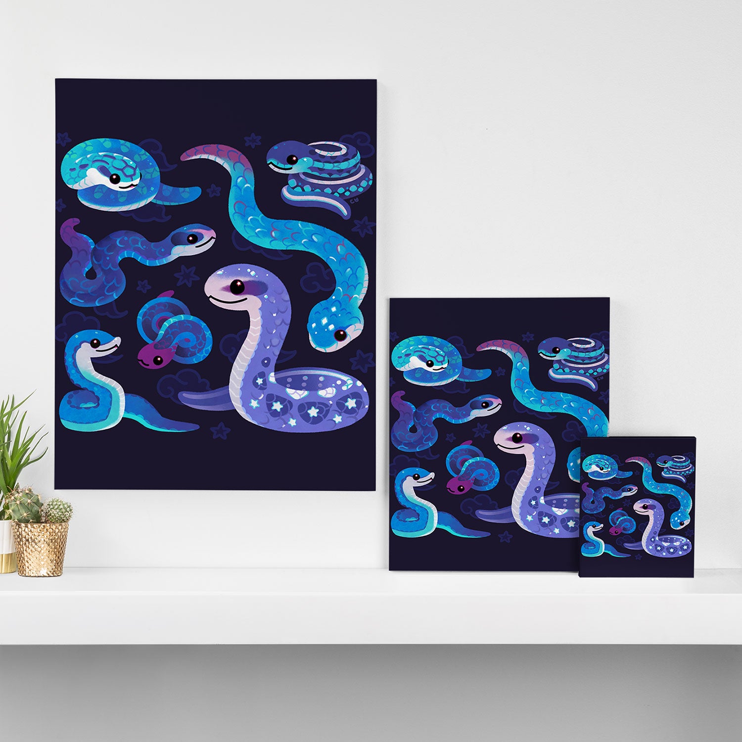 The Year of the Blue Snake Canvas Print Gallery Image 3