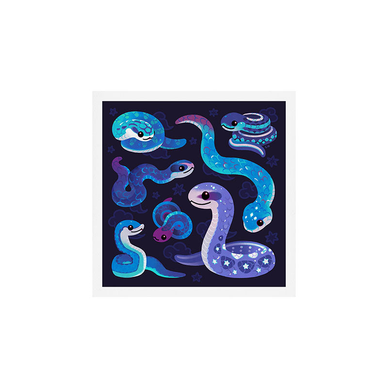 The Year of the Blue Snake Art Print Gallery Image 1