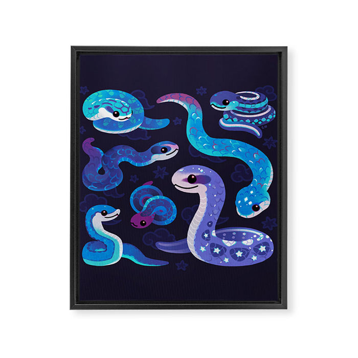 The Year of the Blue Snake Framed Canvas Print Gallery Image 1