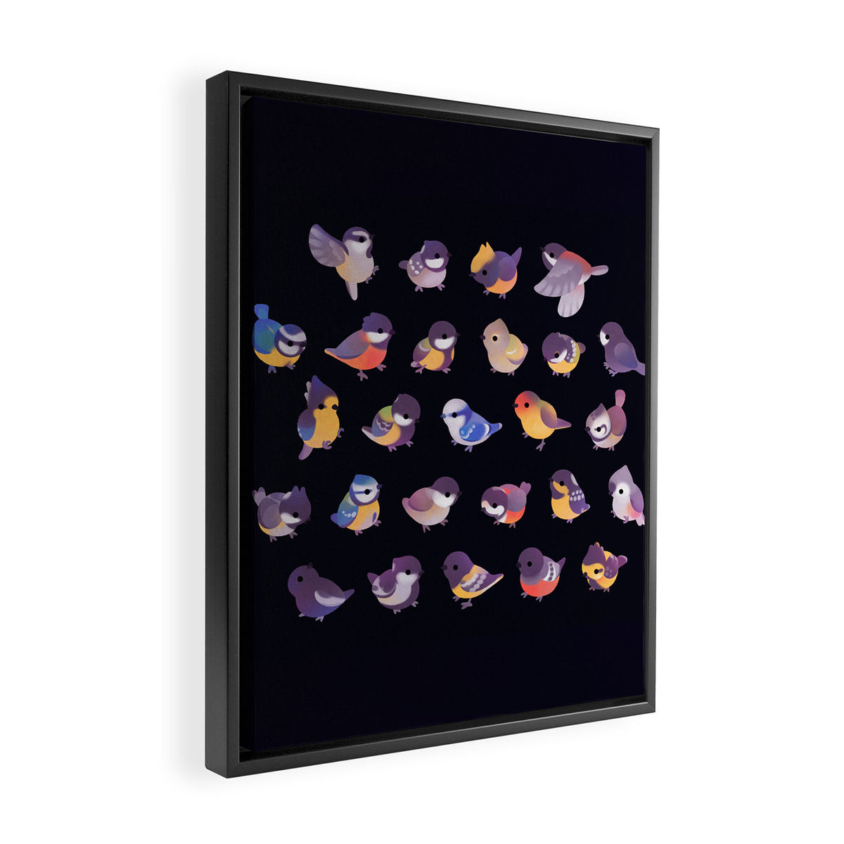 Tit - dark Framed Canvas Print Gallery Image 2