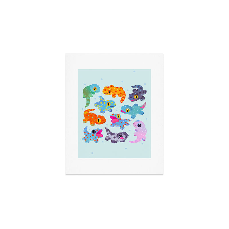Tokay gecko - bright Art Print Gallery Image 1