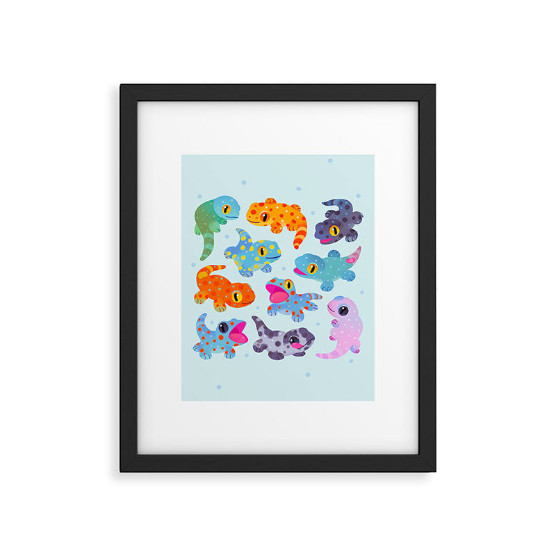 Tokay gecko - bright Framed Art Print Gallery Image 6