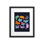 Tokay gecko - dark Framed Art Print Gallery Image 6