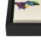 Toucan - pastel Framed Canvas Print Gallery Image 3